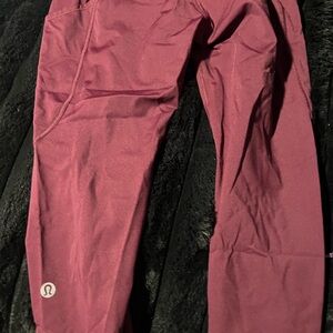 Lululemon Athletica Deep Burgundy Leggings